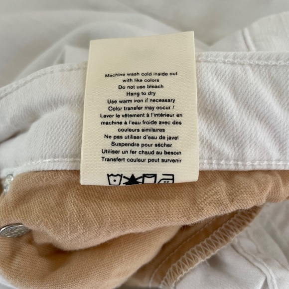 Rag & Bone | Dre Low-Rise Ankle Boyfriend Slim Vintage Stretch White Denim Jeans - Picture 10 of 11